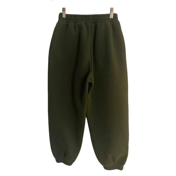 COMFRT Solid Olive Green Kid's Full Length Jogger Sweatpants Size Medium (9-10) - Picture 8 of 9